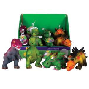 Knight Pet Real Latex Dino Display 12pc Dog Toy Online