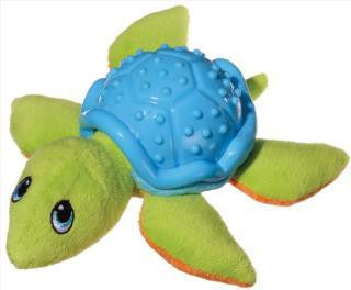 Chomper Pipsqueaks Turtle TPR Shell Dog Toy Supply