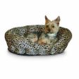 K&H Self-Warming Nuzzle Nest 19  Brown Leopard Discount