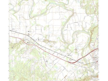 US Topo 7.5-minute map for La Grange West TX on Sale