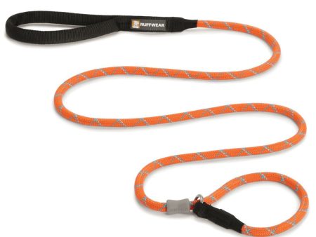 Ruffwear Just-a-Cinch Reflective Rope Slip Dog Leash (Pumpkin Orange) Online Sale