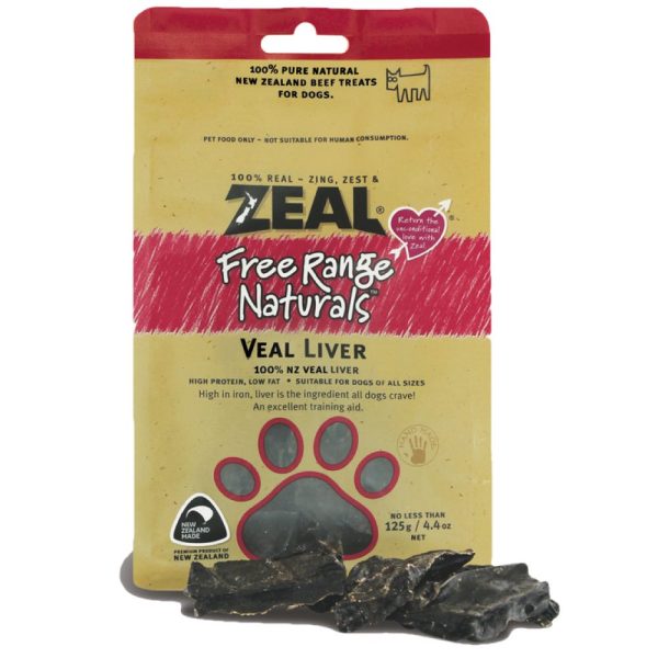 BUNDLE DEAL : Zeal Free Range Naturals Veal Liver Dog Treats 125g Fashion