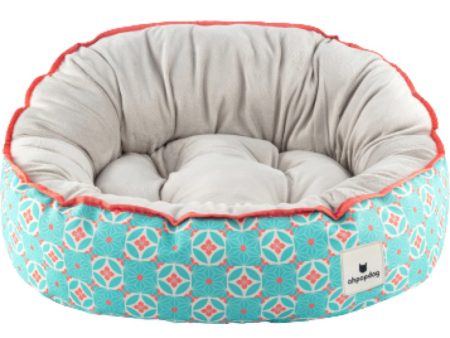 Ohpopdog Heritage Reversible Dog Bed (Straits Mint 17) For Discount