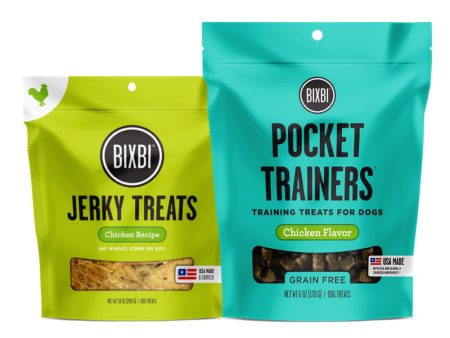 Bixbi Pocket Trainers Chicken + Jerky Original Chicken Dog Treats Bundle Cheap