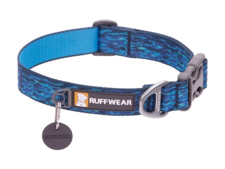 Ruffwear Flat Out Patterned Dog Collar (Oceanic Distortion) Online Sale