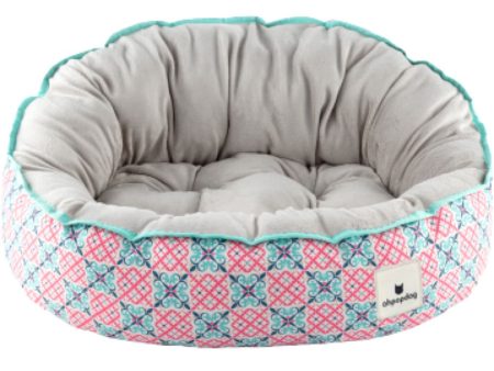 Ohpopdog Heritage Reversible Dog Bed (Bibik Pink 14) Cheap