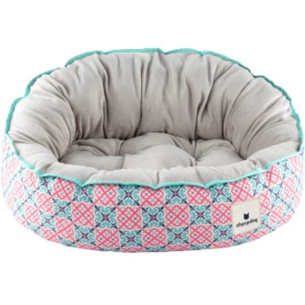 Ohpopdog Heritage Reversible Dog Bed (Bibik Pink 14) Cheap