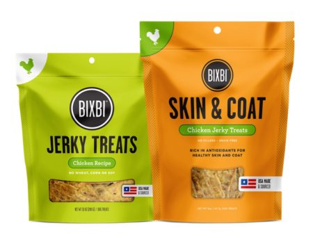 Bixbi Jerky Skin & Coat + Jerky Original Chicken Dog Treats Bundle Sale