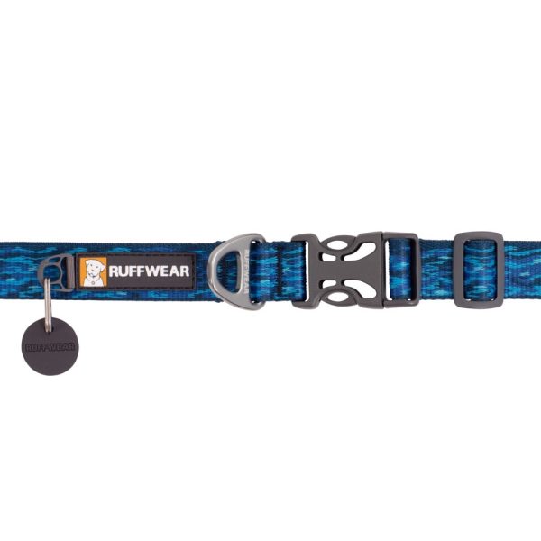 Ruffwear Flat Out Patterned Dog Collar (Oceanic Distortion) Online Sale