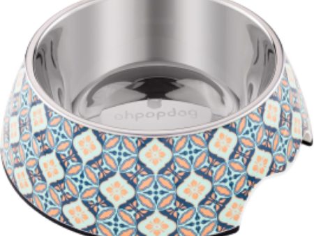 Ohpopdog Heritage Non-Slip Dog Bowl (Bunga Peach 6) Discount