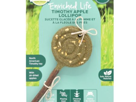 Oxbow Enriched Life Timothy Lollipop Chew Toy For Small Animals (Apple) Cheap