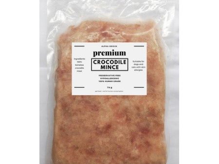 Alpha Origin Premium Crocodile Minced Meat Frozen Raw Dog Food 1kg Online now