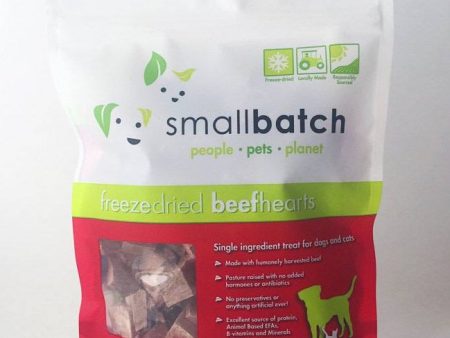 10% OFF: Smallbatch Freeze Dried Beef Hearts Cat & Dog Treats 3.5oz For Cheap