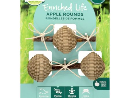 Oxbow Enriched Life Apple Rounds Chew Toy For Small Animals Fashion