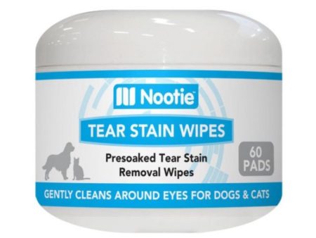 Nootie Tear Stain Wipes For Cats & Dogs 60pcs For Discount