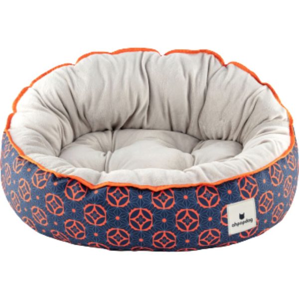 Ohpopdog Heritage Reversible Dog Bed (Baba Navy 150) Cheap